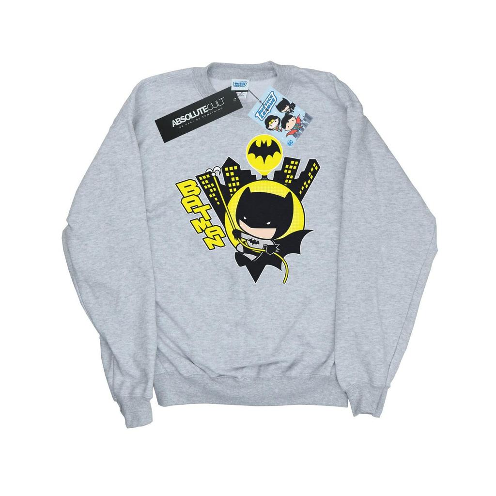 DC Comics Girls Chibi Batman Swinging Sweatshirt