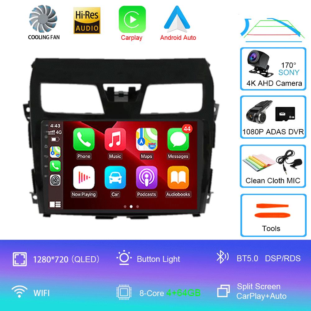 Car Radio Android 14 Carplay For Nissan Teana Altima 2013 2014 2015 GPS Multimedia Video Player DSP Stereo 360 Camera Head Unit