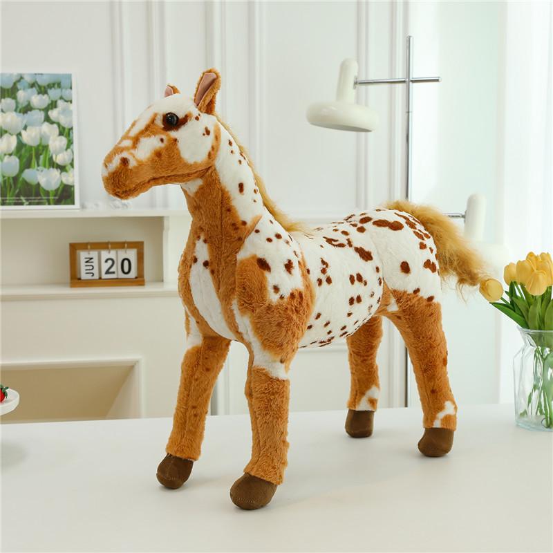 Adorable Plush Horse Toy Stuffed Animal Soft Short Plush Perfect Kids Gift Birthday Mascot
