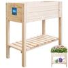 Flowerpot Herb Box Vegetable Box With Shelf Wooden 79 Cm