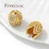 18K Gold Plated Brass with Zircon Spacers Bead Caps For Jewelry Making,Flower Bead End Caps DIY Necklace Bracelets Accessories