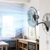 VEVOR Wall Mount Fan, 500mm Wall Mounted Hanging Fan Oscillating, 3-Speed, Long Airflow Distance, Adjustable Rotation Angle