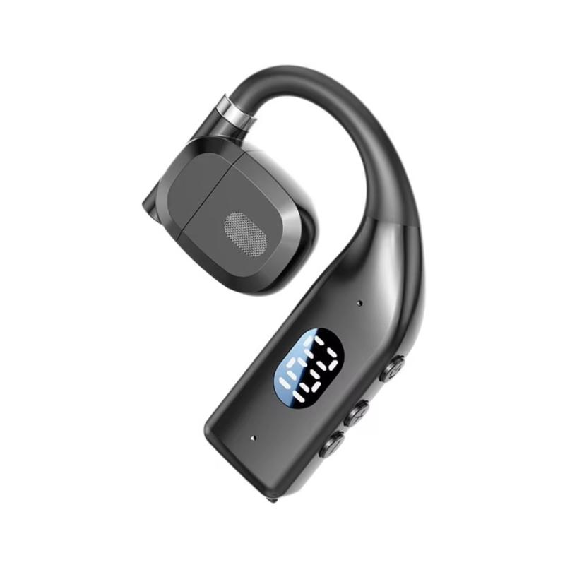 Single Ear Open Ear Earhook Bluetooth 53 Headset Hd Call Hifi Sound Painless Fit Perfect For Driving Running Daily Use