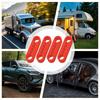 Silicone Car Door Lock Cover Pad Universal Anti Vibration Shock Absorber Soundproof Damper For Auto Door Latch Anti Scratch Gas Tank Doors 4