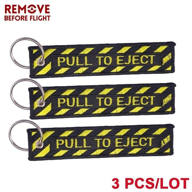 

Потяните, чтобы извлечь брелок, модные автомобильные брелки, брелок с вышивкой, брелок для ключей, 3 шт./лот жёлтый