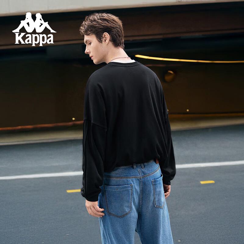 Kappa Back-to-Back Unisex Pure Cotton Long Sleeve T-Shirt