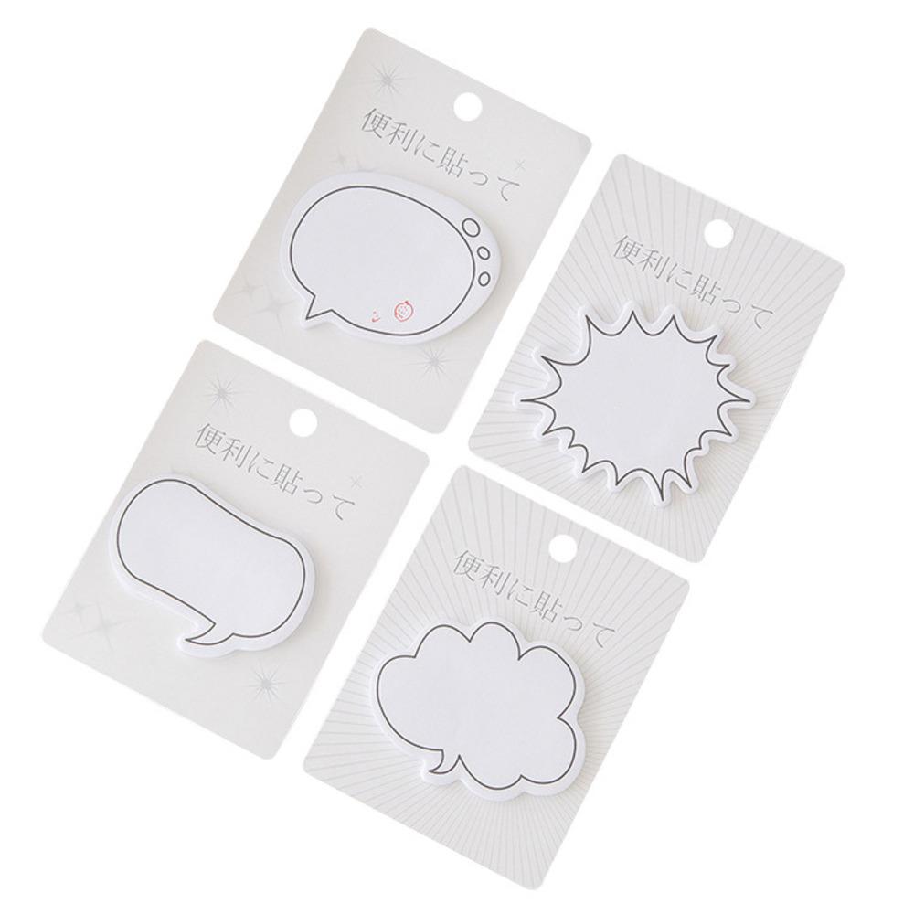 1 Piece Cute Kawaii Dialog Sticky Notes Creative Notepad Memo Pads Office School Supplies Stationery Stickers Adhesive