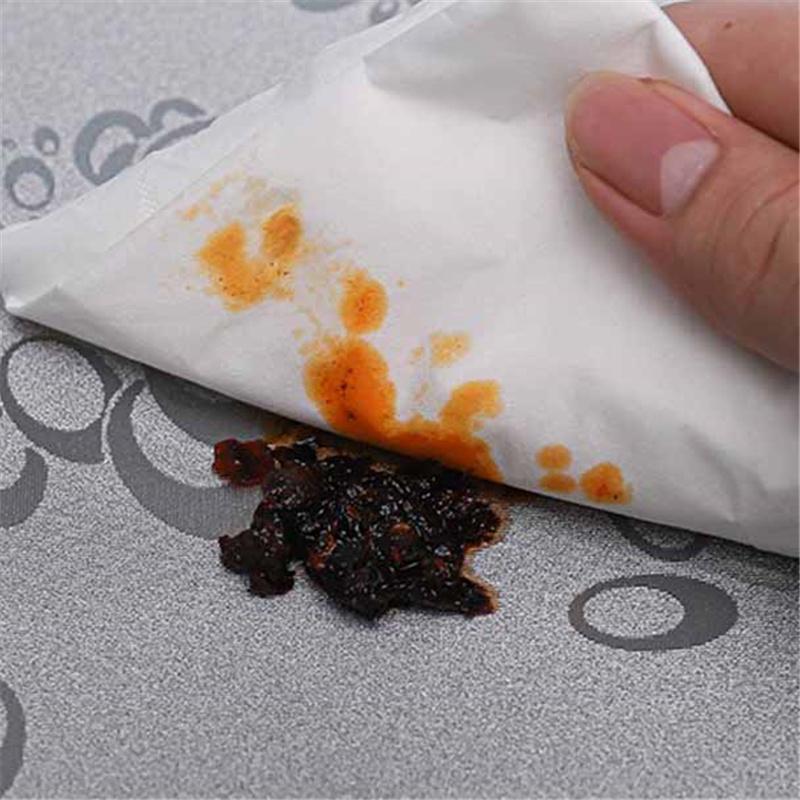 European Style PU Thickened Waterproof Coffee Table Cloth Oil-proof Washless Round Tablecloth Table Decor