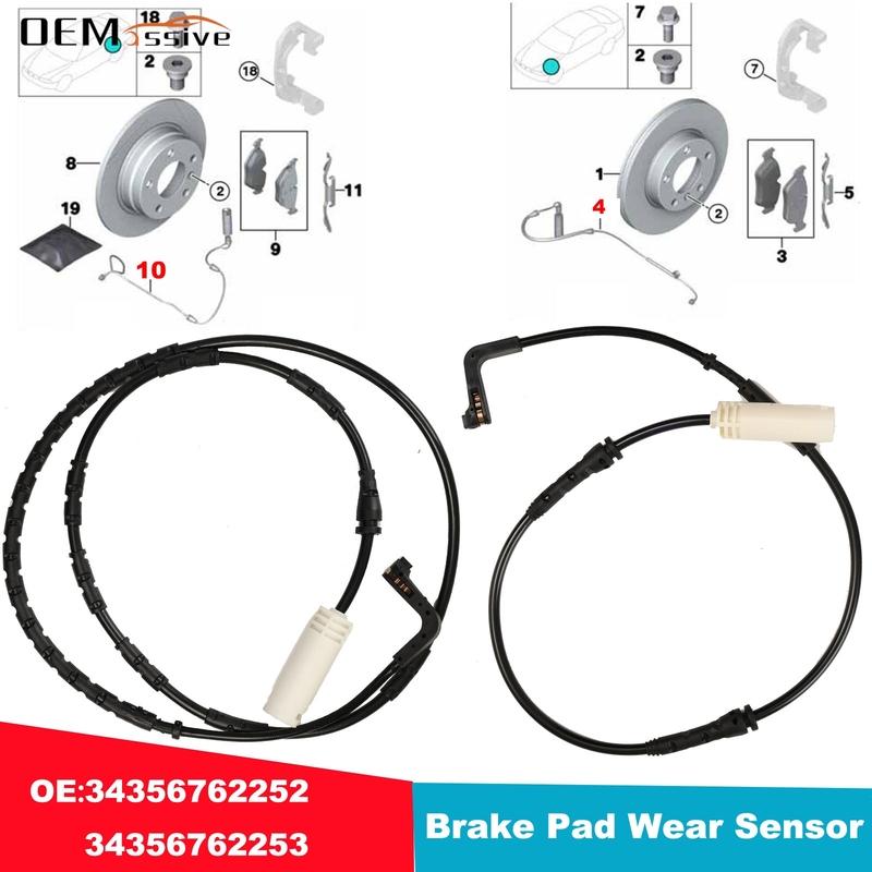 

For BMW 1 3 Series E81 E82 E87 E88 E90 E91 E92 E93 Car Brake Pad Wear Warning Sensor 34356789439 34356762252