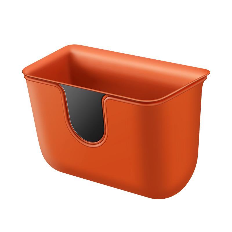 Car Trash Can Double-Layer Storage Box Foldable Auto Seat Back Hanging Storage Bag Storage Box Car Interior Trash Bin Universal