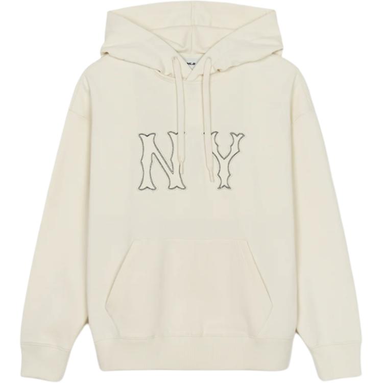 

New MLB Basic New York Yankees Sweatshirt Unisex Dark Cream 3AHDB3044-50CRM XXL