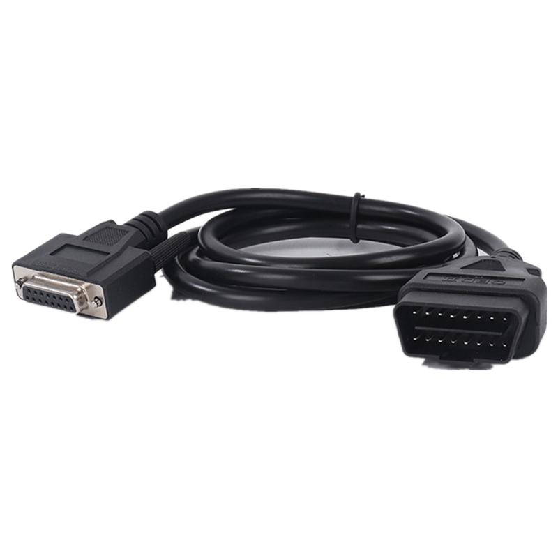 1.5m OBD2 16Pin Male To DB15 Male Extension Cable OBDII OBD 2 Diagnostic Adapter Cord 12V Car Fault Detector Connect Wire