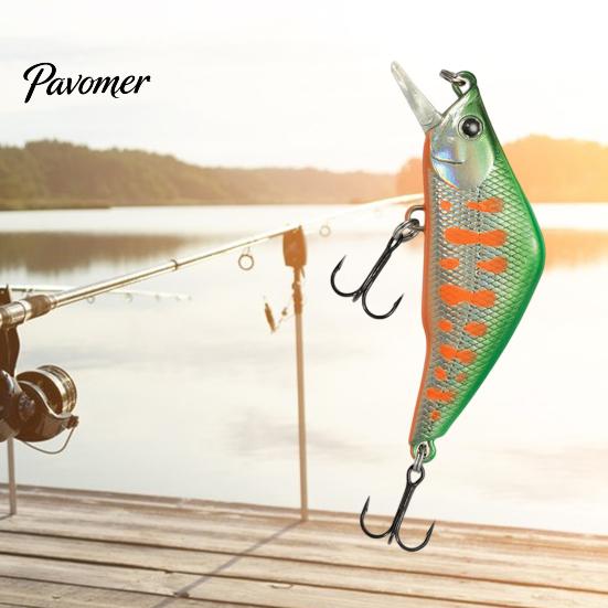 Artificial Bait 4.8cm/3.8g Fishing Lure Bionic 3D Eyes Sharp Hooks Fake Stream Trout Sinking Minnow for Freshwater Saltwater Swimbait
