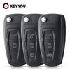 Afstandsbediening Sleutelhoes Autohoes Voor Ford C-Max S-Max Focus Ranger Galaxy Mondeo Transit Custom Tourneo Custom Hu101 Fo21 Sleutel