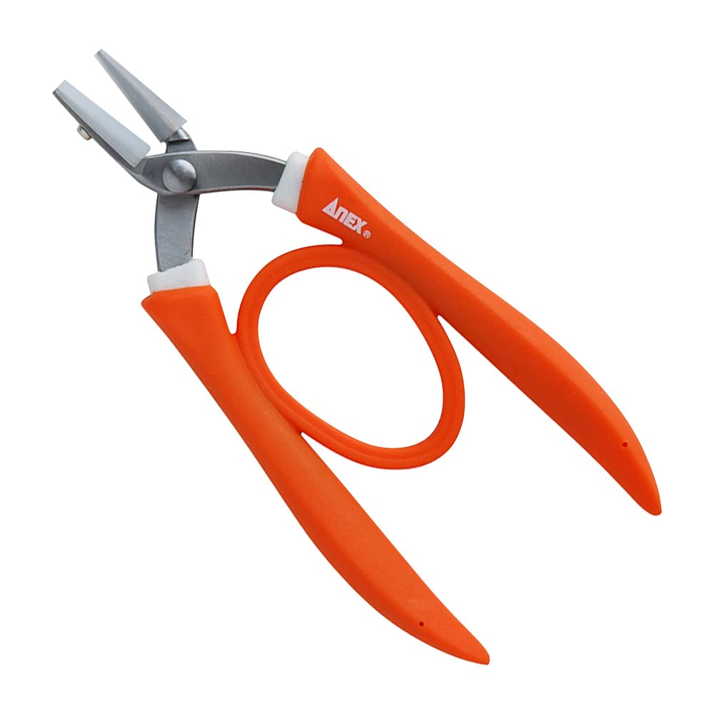 

ANEX Плоскогубці з нержавіючої сталі з нейлоновою одинарною рукояткою, чохол, круглі, 135 мм, Ні. 252-N