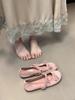 Ballet word with bow single shoes women's spring and autumn soft-soled flat-soled grandma beanie ladyshoes