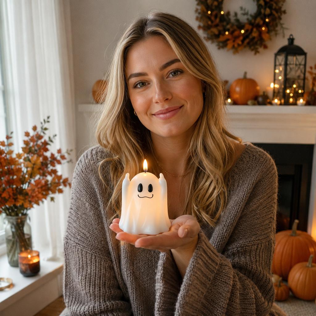 Halloween Flameless Candle Set for Home Decor