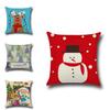 Christmas Cartoon Printed Cushion Cover Ultra Soft For Home Office Sofa Decor Gift