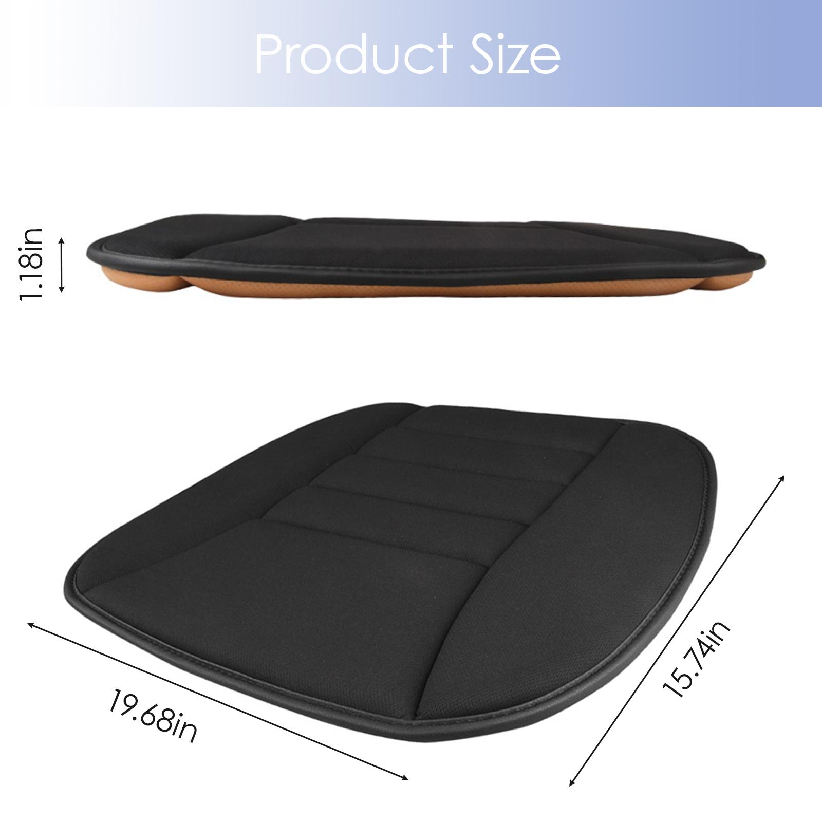 

Дышащая ткань, полимерная портативная пена с эффектом памяти и нескользящий силиконовый гель, подушка для автомобильного сиденья, поролоновая подушка для сиденья, автомобили чёрный