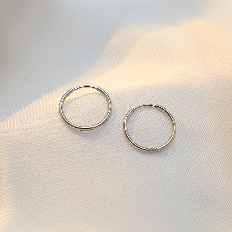 Simple Commuting, Stainless Steel Earrings, Stud Earrings For Boys And Girls, Daily Versatile And Popular Ear Buckle Jewelry