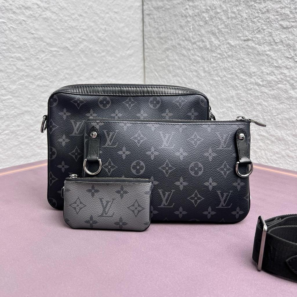 [Pre-Owned] Louis Vuitton Trio Messenger 'Monogram Eclipse Reverse Canvas' - Very Good #17DZ9YQ