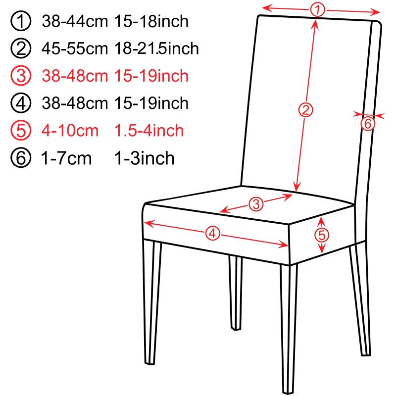 Elastischer Stuhlbezug in Universalgröße, günstiger Stuhlbezug, großer elastischer Haussitz, Wohnzimmerstuhlbezug für das Esszimmer zu Hause