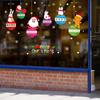 Christmas Stickers, Santa Claus Tree, Christmas Window Stickers, Party Window Display, Glass Stickers, Static Electricity Wall Stickers