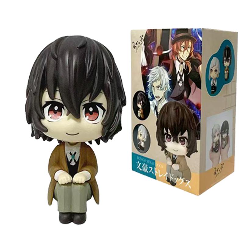 Bungou Stray Dogs Look Up Dazai Osamu Nakajima Atsushi Action Figure Toys Pvc Model Collection Kwaii Q Doll