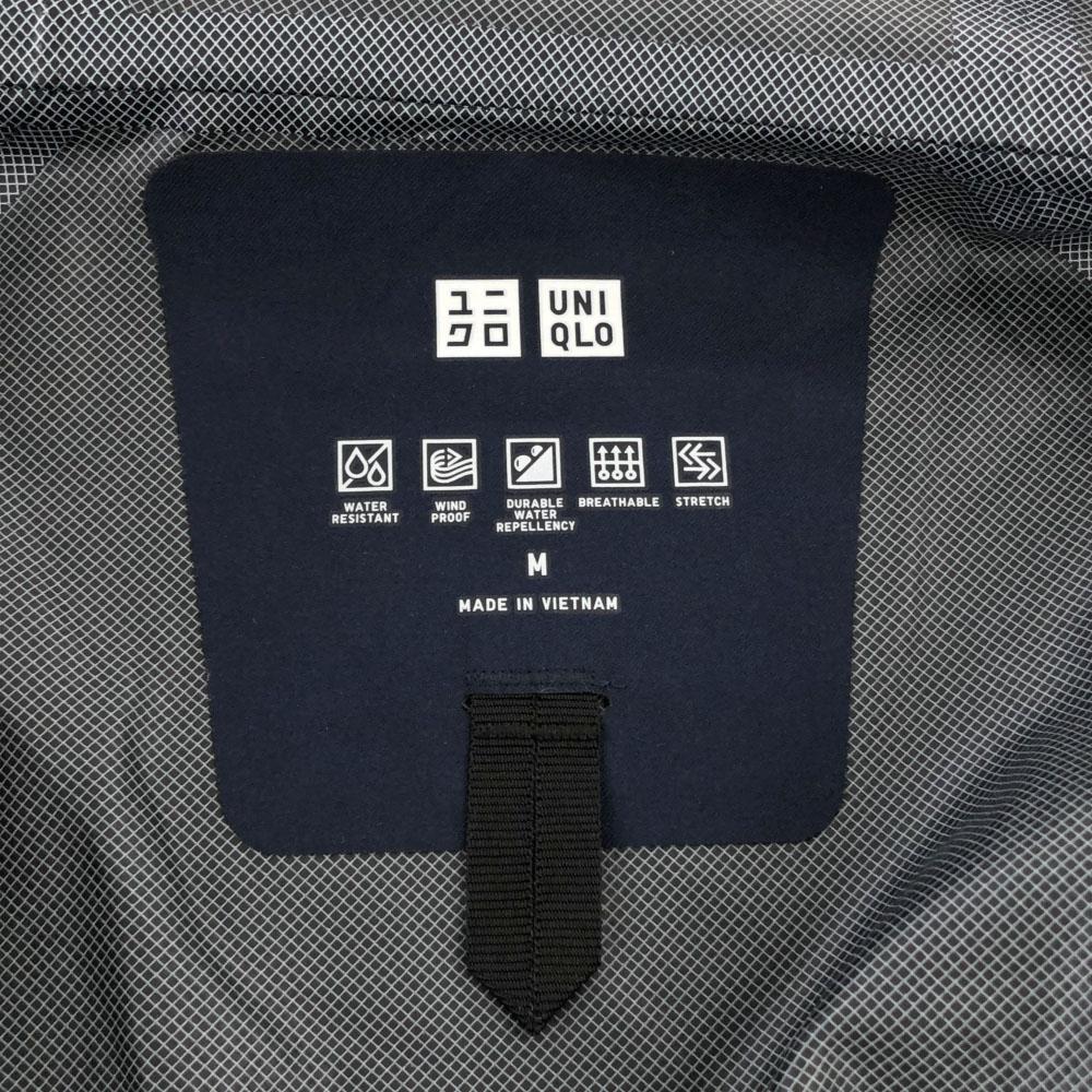 Uniqlo Long Sleeve Block Tech Parker M Navy Jacket Men's Used