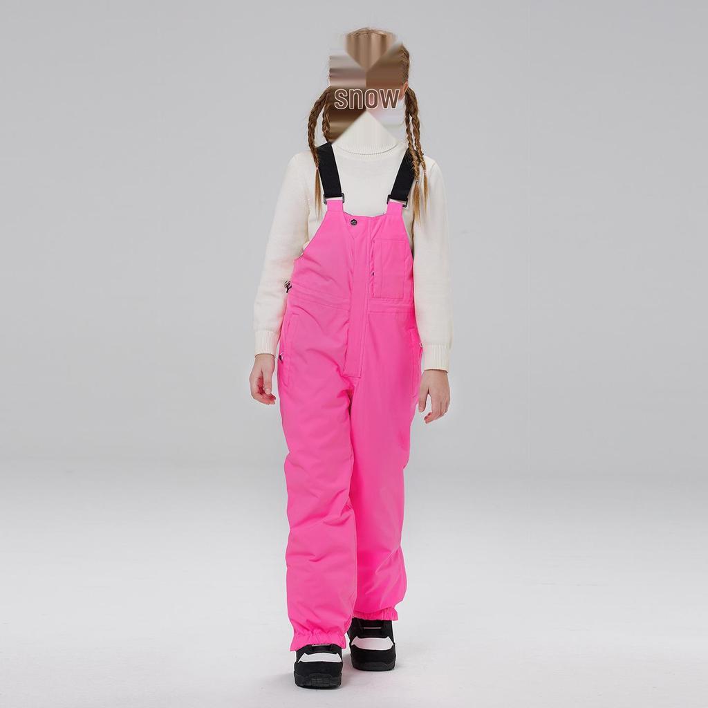 Kids' Ski & Snowboard Overalls: Windproof, Warm, Thickened Pants for Boys & Girls