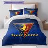 Pogo Crest Custom Name Pattern Bedding Quilt Set Quilt Cover Pillowcase Home Birthday Gift(1 * duvet cover + 2 * pillowcase, without core)