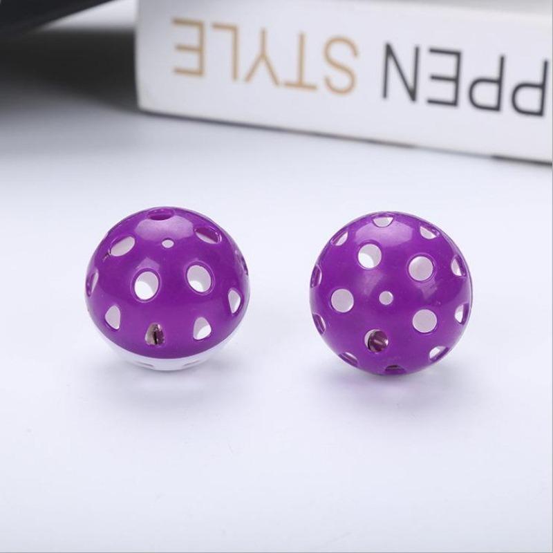 5pcs/set 4cm Hollow Bell Ball Teasing Cat Toy Pet Toy Plastic Ball Christmas Ornament Cat Toys Interactive Pet Products