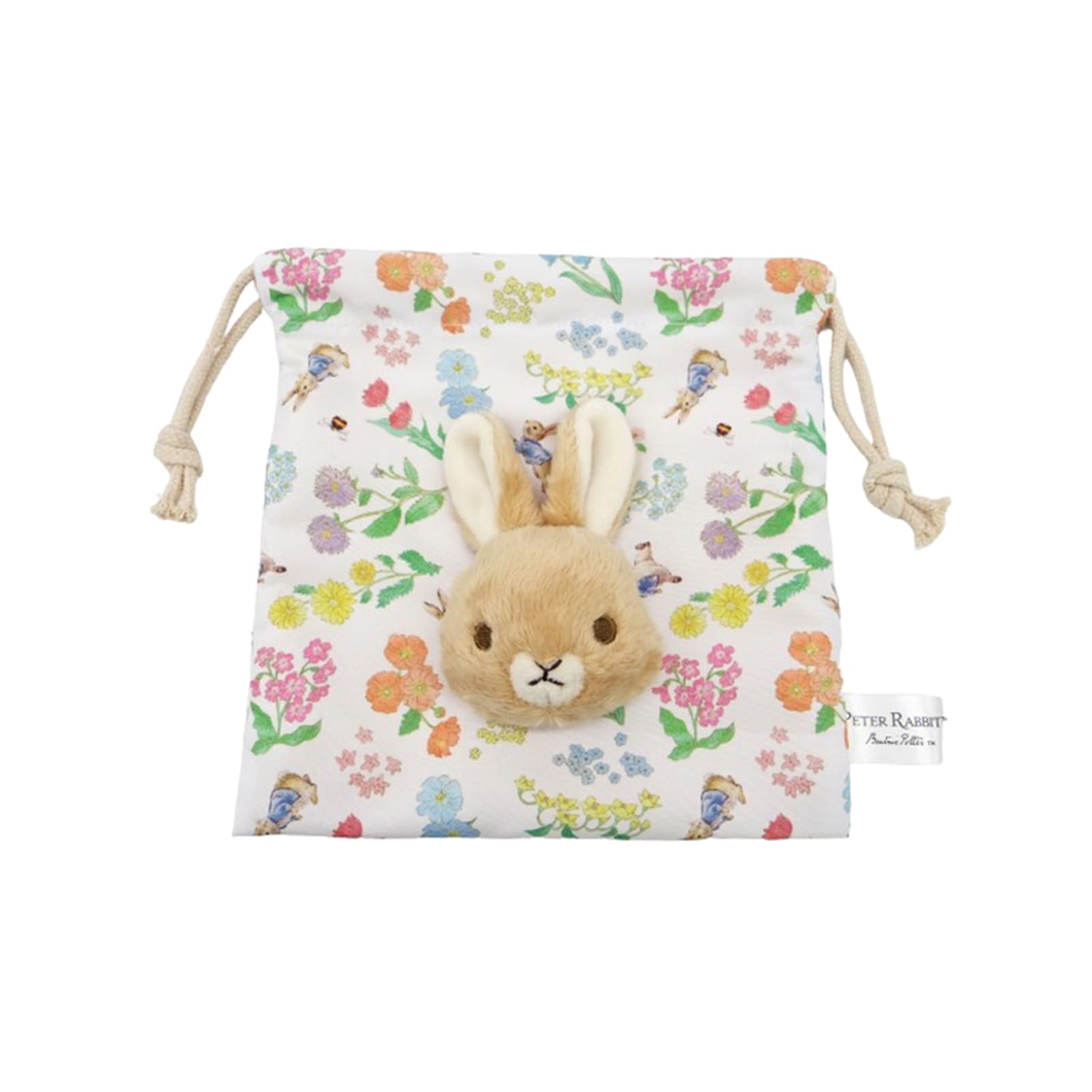 

Nakajima Corporation Peter Rabbit Boa Face Drawstring Bag Flower H18 x W18 x D3cm 199676-24