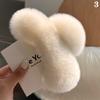 Winter Faux Fur Hair Claw Rabbit Hair Hairpins Plush Hair Clip Barrette Crab Headwear For Women Girls Hair Accessories