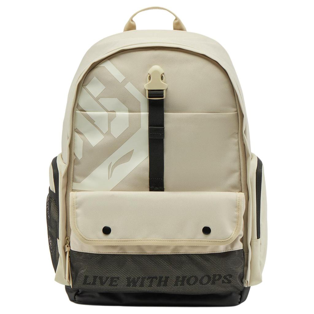 New LiNing BadFive Polyester Backpack Unisex Foam Khaki ABSV209-3