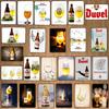 YZFQ Belgické Pivo Duvel Plechové Kovové Značky Deska Vintage Hudební Bar Restaurace Domov Pánská Jeskyně Dekor Nástěnné Samolepky DU-7713B
