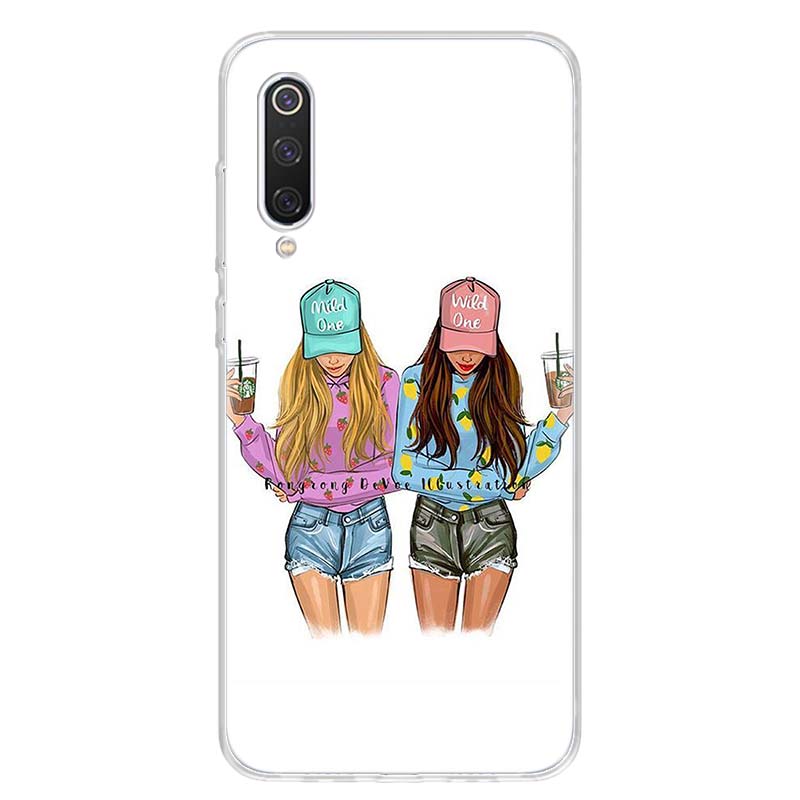 Best Friends BFF Matching Phone Case Cover for Xiaomi Redmi Note 15 14 13 12 11 Pro Plus 14S 12S 11S 11T 11E 10S 10 Customized F