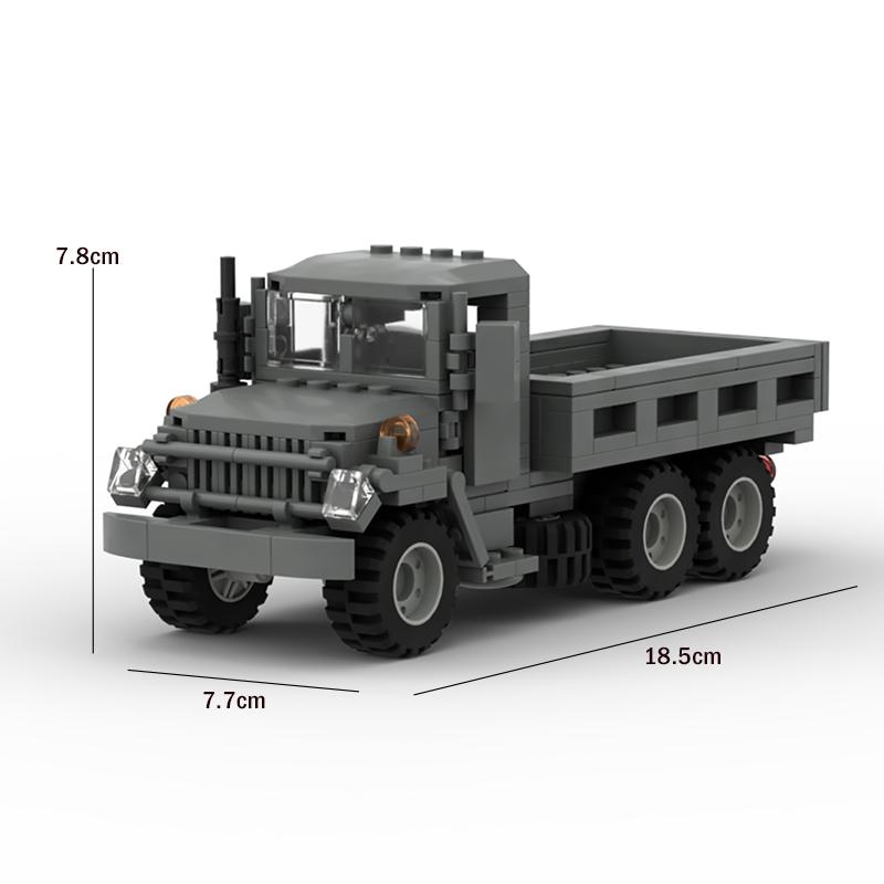 

World War II US Military Truck M35 Transport Armored Vehicle MOC Building Blocks Troop Truck Children s Car Toy Birthday Gift