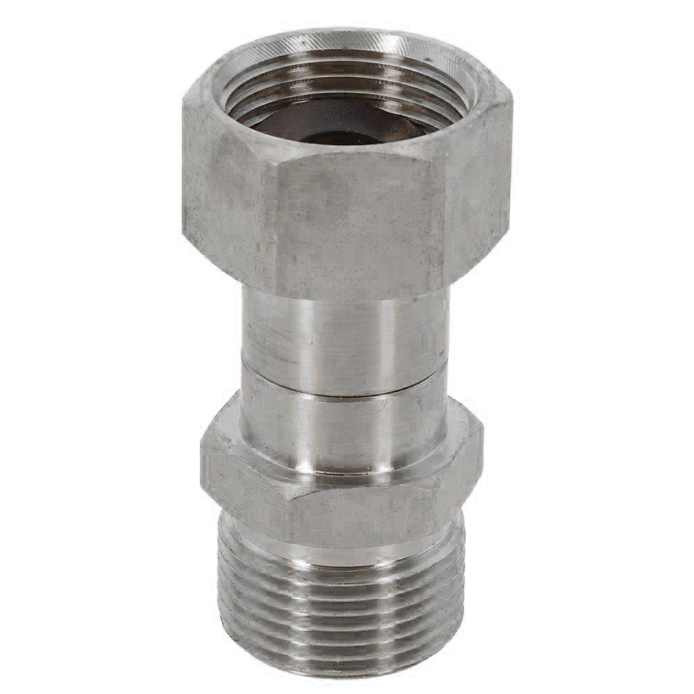 Stainless Steel Pressure Washer Swivel Connector M22 15mm Hose Fitting for High Pressure Cleaning Hoses and Car Wash Tools