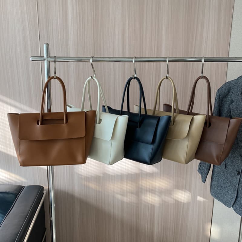 Nowa torebka o dużej pojemności, retro torba typu tote do dojazdów