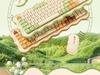 BOW Hangshi MK98 Wireless Keyboard & Mouse Combo - Mechanical Feel, Aesthetic Design for Office & Laptop/Desktop.