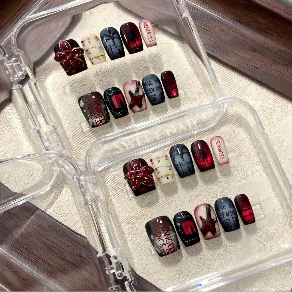 Unghia Indossabile Stranger Things, stile Dark Punk