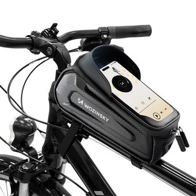 Fahrradtasche Rahmentasche gepanzert mit Handyfach 1,7 l - schwarz