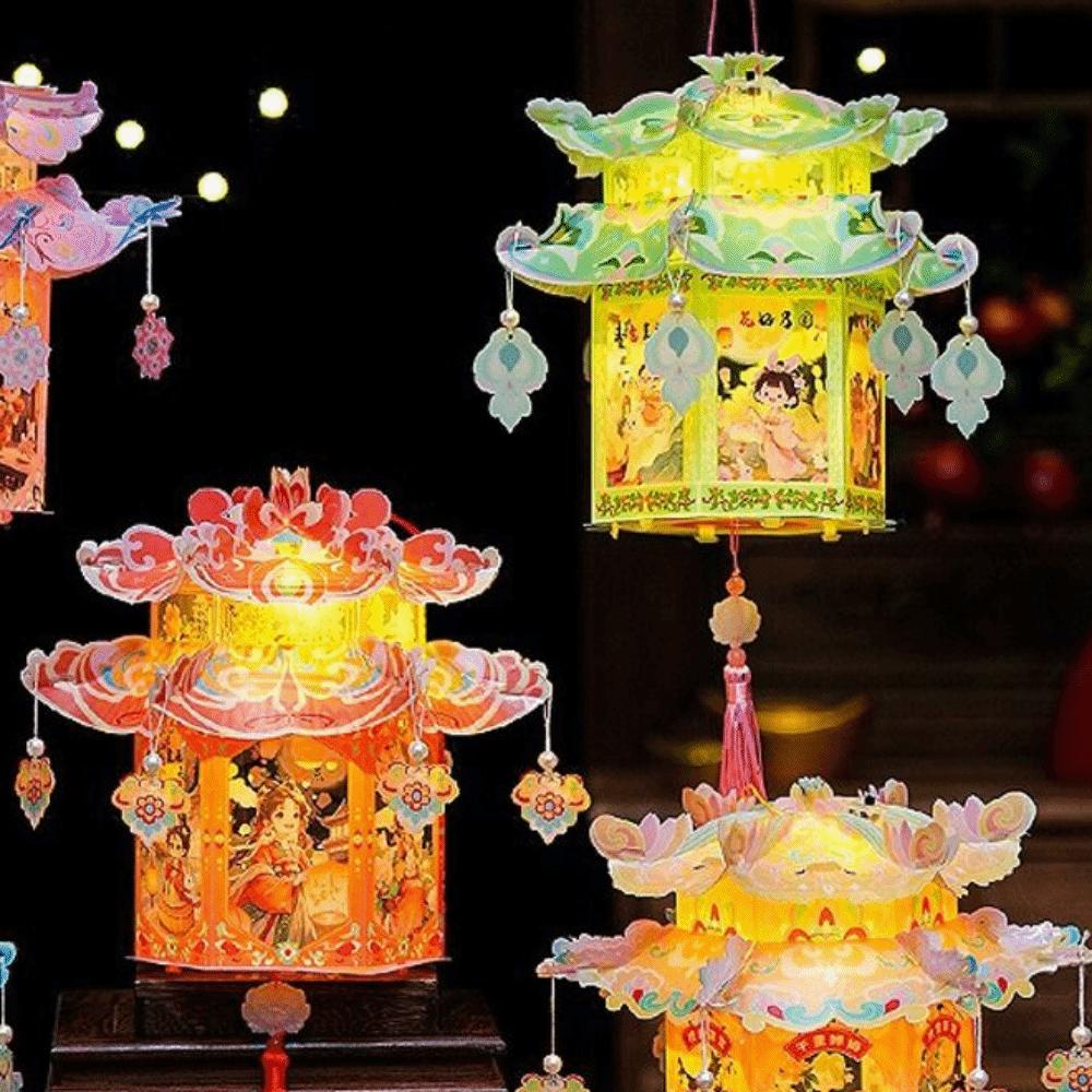 PVC Mid-Autumn Festival Lantern Glowing Luminous Lantern Bunny Lantern Kit  Wedding Decor