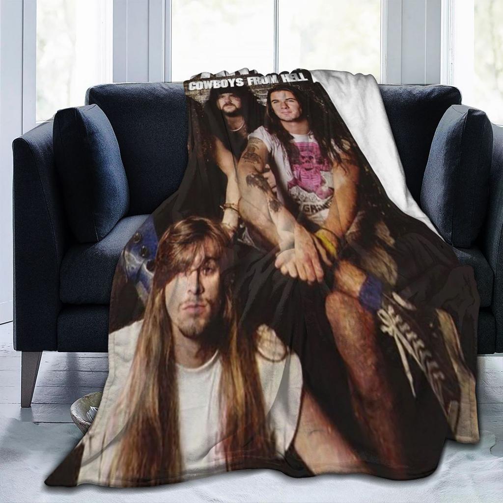 US Pantera Band Dimebag Darrell Poster Decken Fleece Sofa Überwurfdecke Multifunktion für Zuhause Schlafzimmer Reisen Überwürfe Steppdecke