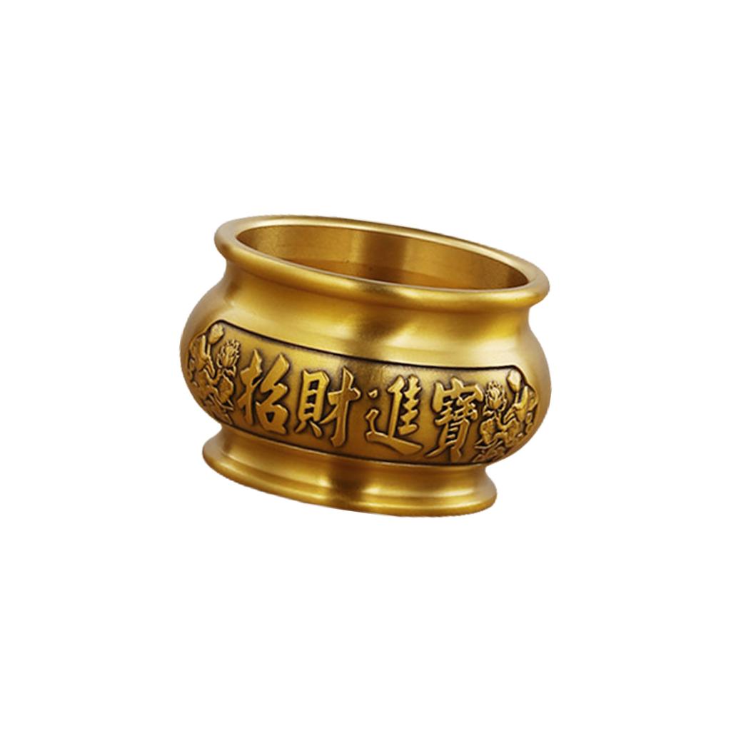 Vintage Brass Incenses Holders for Luck Chineses Styles Carving Incenses Burners Home Decoration Craft for Prosperity