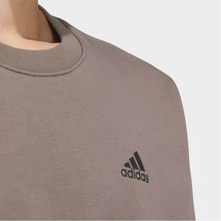 Adidas Neformální mikina s kulatým výstřihem a dlouhým rukávem Unisex mikina Rock-Layer-Deep-Earth-Brown Černá JM9094