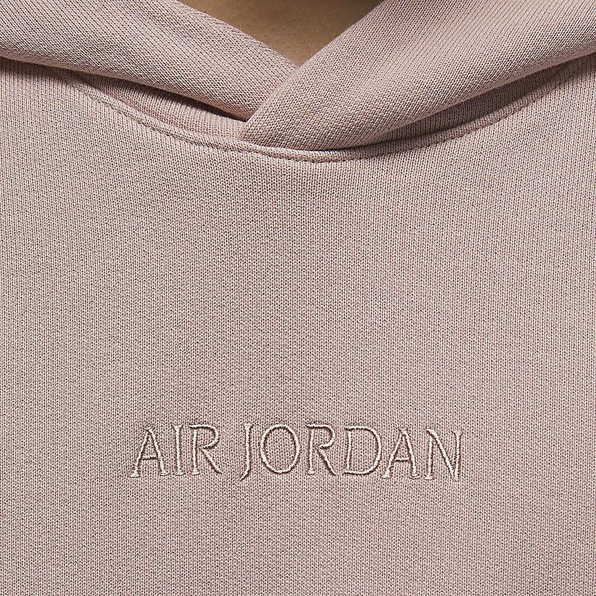 Jordan Air  Wordmark Casual Solid Color Hooded Long Sleeve Sweatshirt Men Sweatshirt Oxford-Pink FZ3953-601