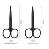 Stainless Steel Multi-Purpose Beauty Scissors: Eyebrow, Eyelash & Nose Hair Trimmer with Pointed Tip