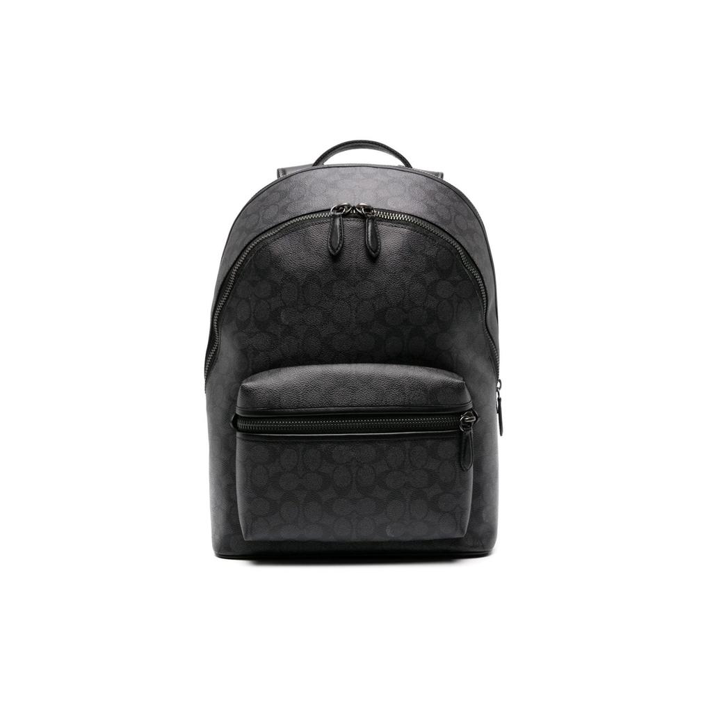COACH Charter Artificial Leather Backpack Large Men's Charcoal Gray CP159-CHR